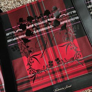 Victoria's Secret Classic Plaid Red TOTE/BAG 🌟 Work Laptop Bag